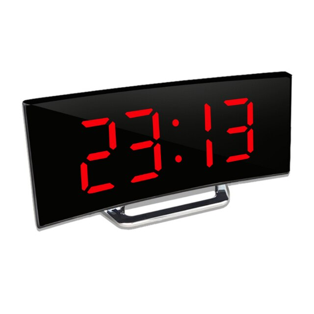 Buet LED-digitalvækkeur med dæmpbart display