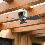 Cordless Rechargeable Ceiling Fan with Integrated Light