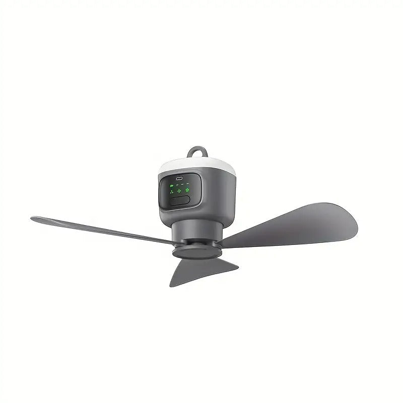 Cordless Rechargeable Ceiling Fan with Integrated Light