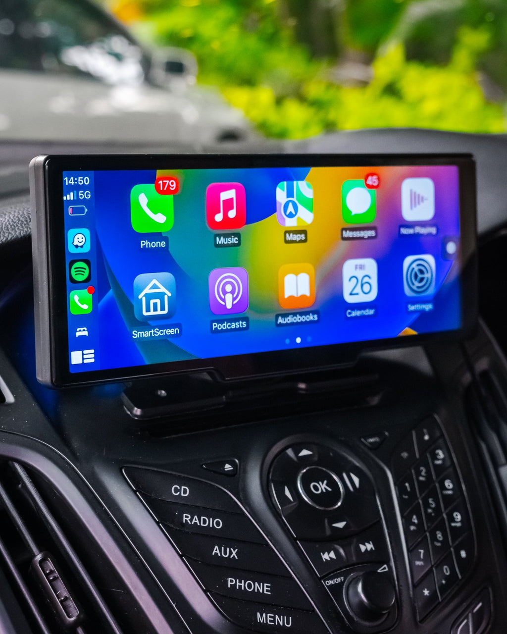 Trådløs CarPlay- og Android Auto-touchskærm til bilen