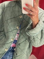 Übergroße Steppjacke für Damen