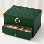 Élégante boîte de rangement à plusieurs niveaux pour bijoux
