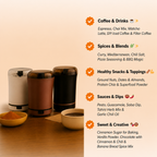 Electric Coffee and Spice Grinder with Push-Button Operation