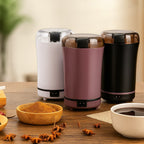 Electric Coffee and Spice Grinder with Push-Button Operation