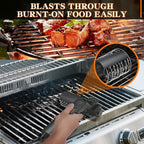 Ledningsfri elektrisk grillbørste til rengøring af grill