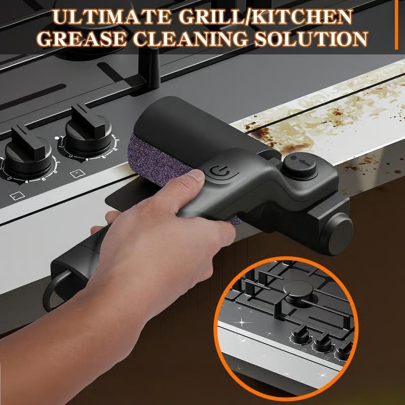 Ledningsfri elektrisk grillbørste til rengøring af grill