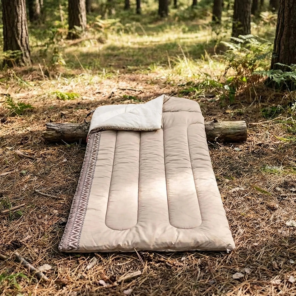 Lightweight Envelope Camping Sleeping Bag with Cotton Lining