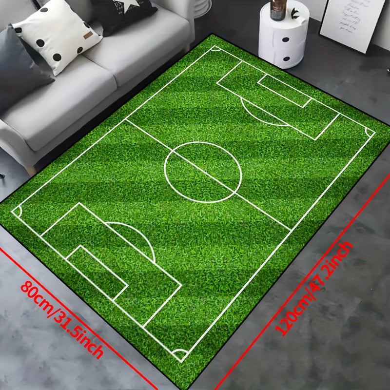 Football Pitch Area Rug