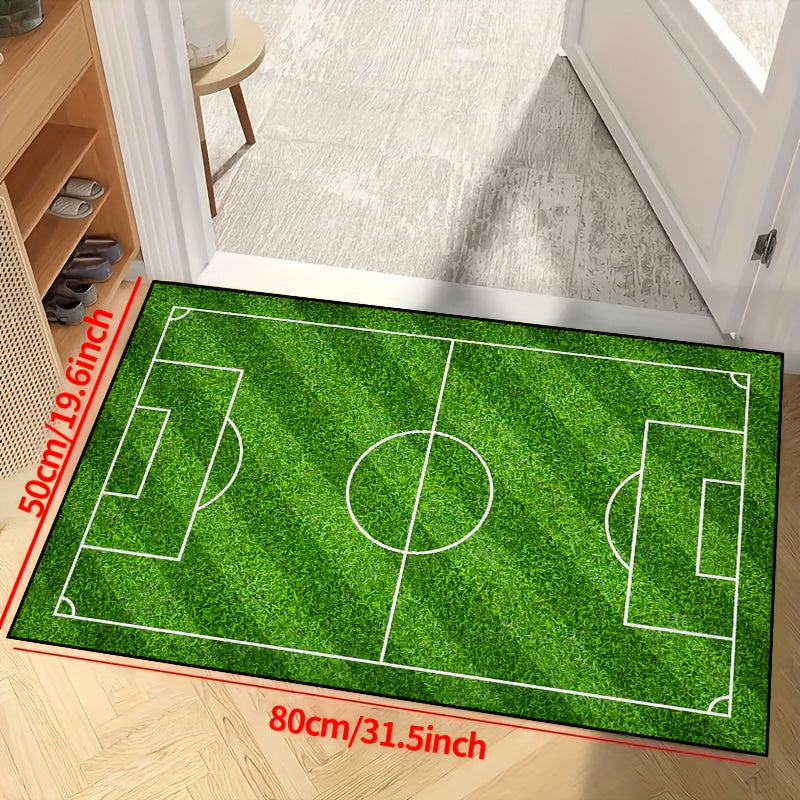 Football Pitch Area Rug