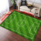 Football Pitch Area Rug