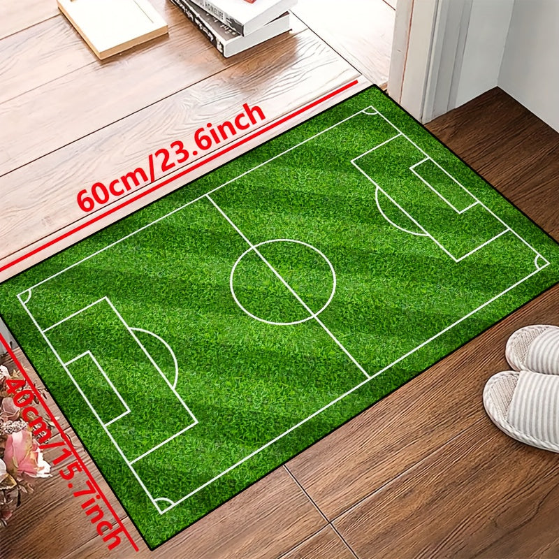 Football Pitch Area Rug