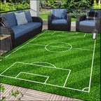 Football Pitch Area Rug