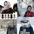 Plush Hooded Neck Warmer with Adjustable Drawcord