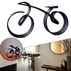 Minimalistisk cykelskulptur til dekorativ udstilling