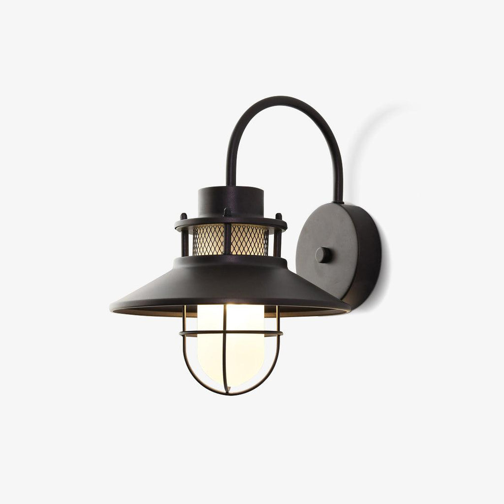 Industrial Outdoor Cage Wall Light