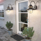 Industrial Outdoor Cage Wall Light