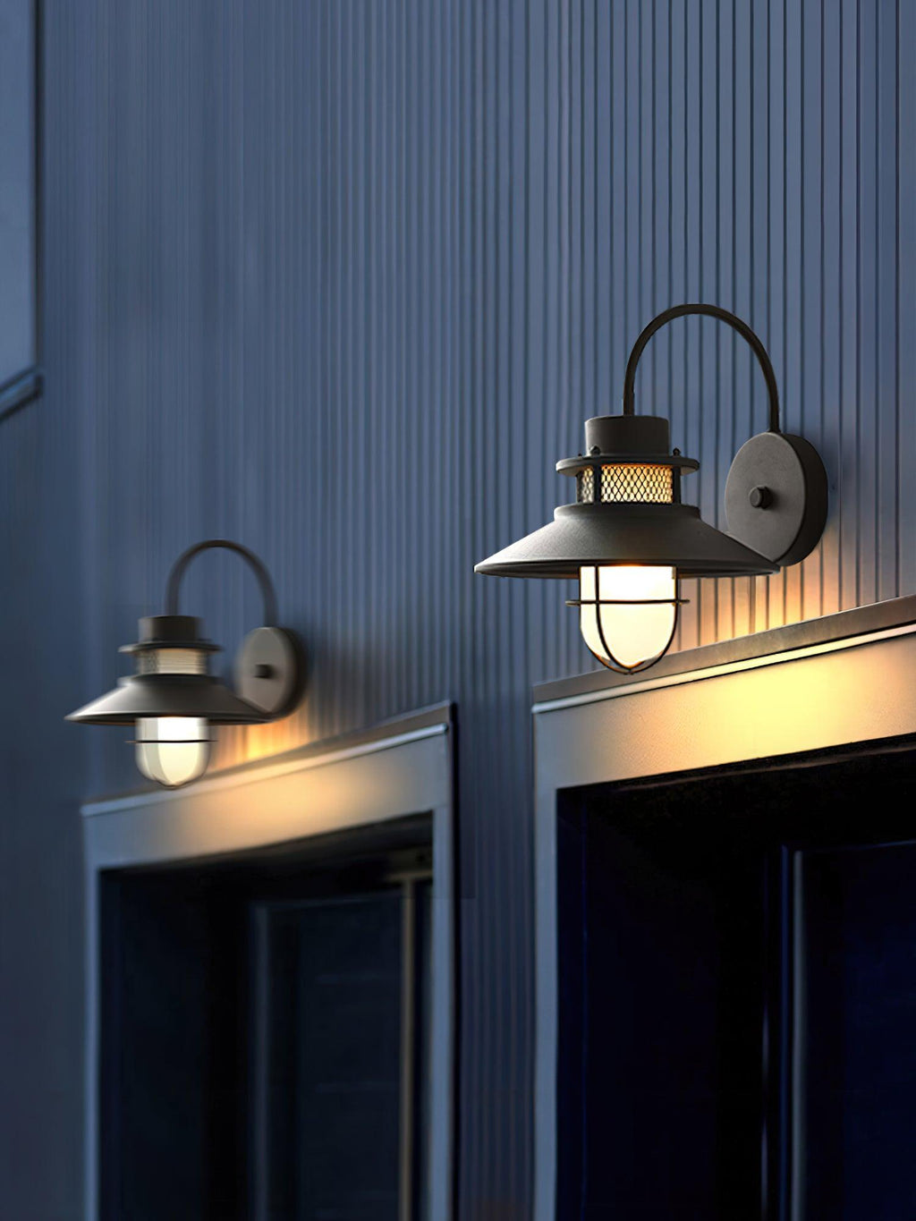 Industrial Outdoor Cage Wall Light