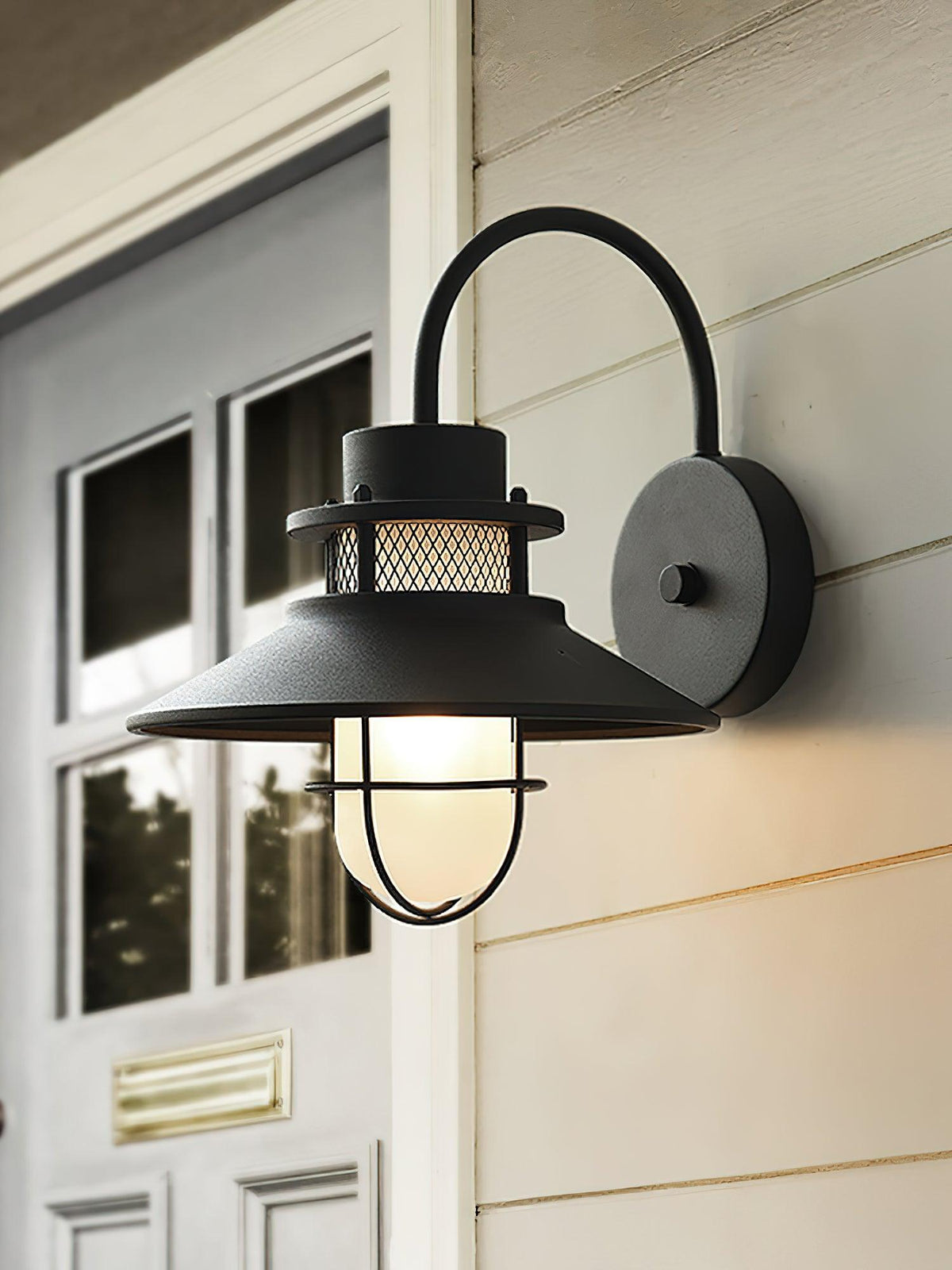 Industrial Outdoor Cage Wall Light
