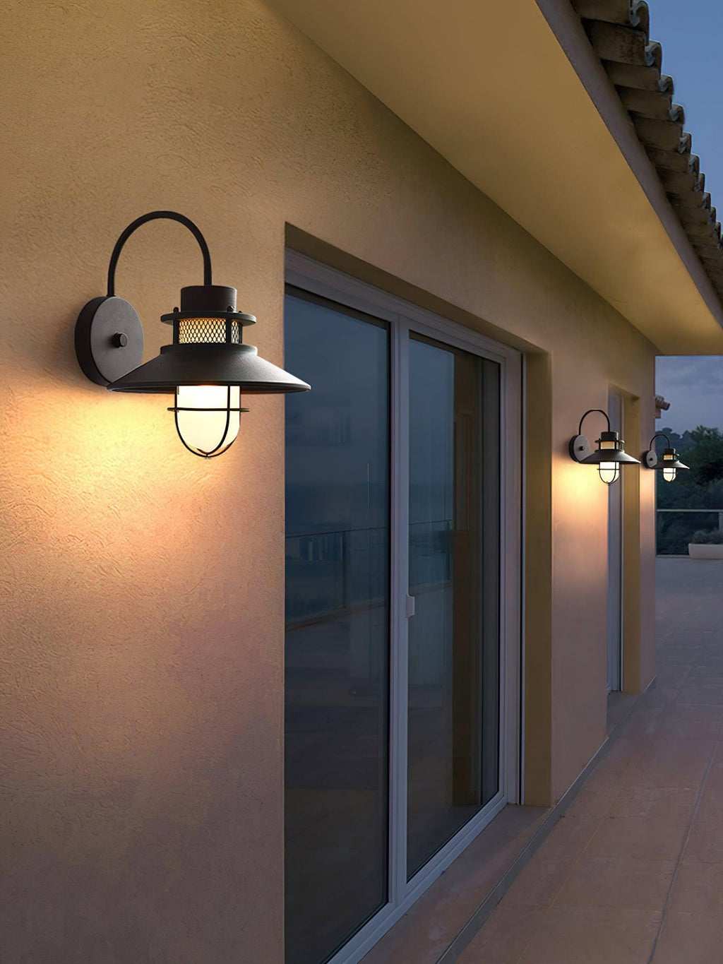 Industrial Outdoor Cage Wall Light