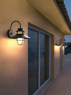 Industrial Outdoor Cage Wall Light