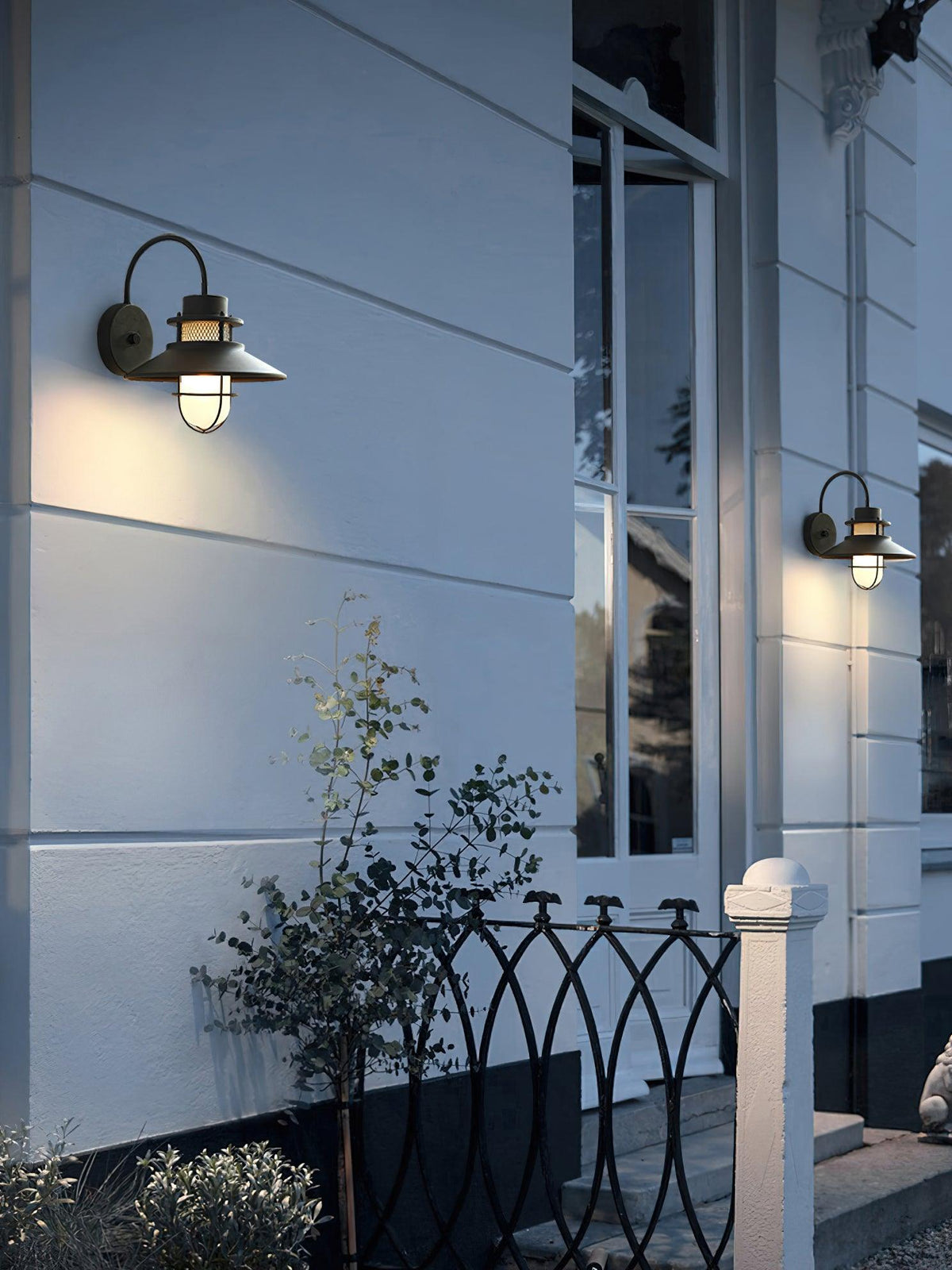 Industrial Outdoor Cage Wall Light