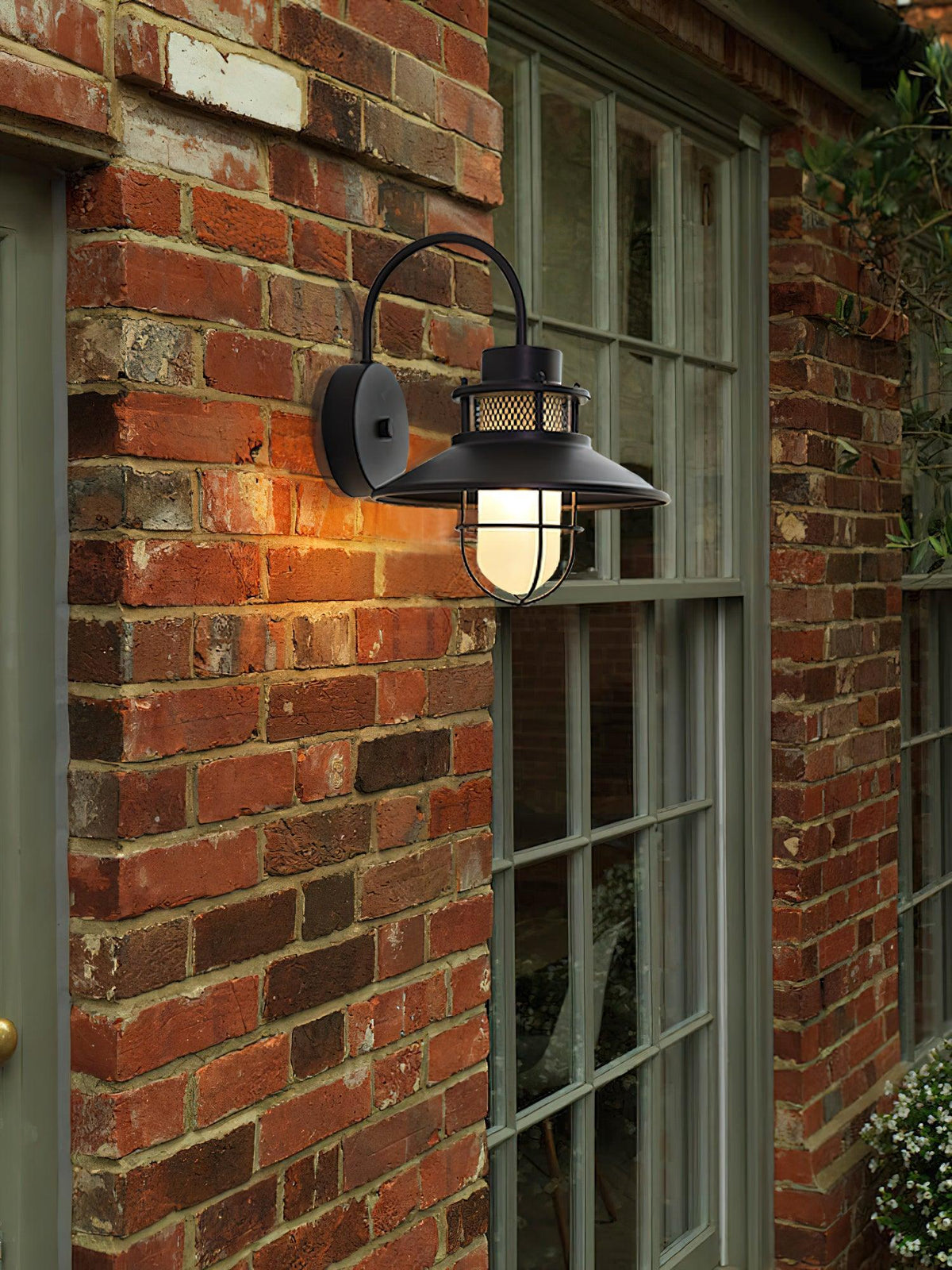Industrial Outdoor Cage Wall Light