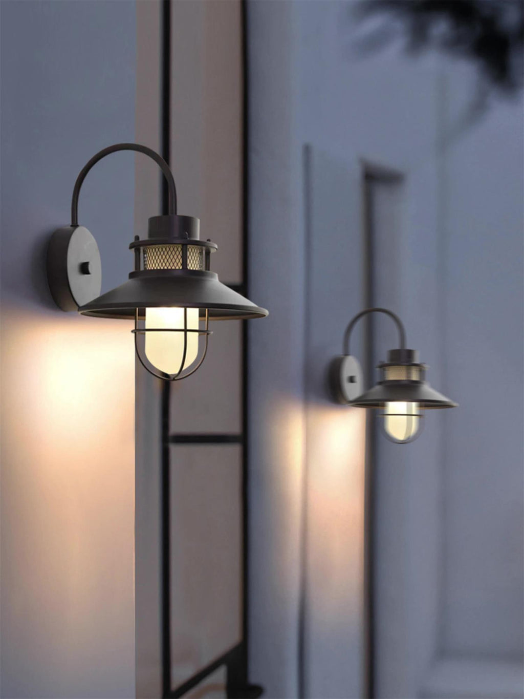 Industrial Outdoor Cage Wall Light