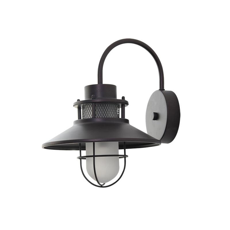 Industrial Outdoor Cage Wall Light