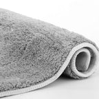 Fladmoppe i mikrofiber med justerbart skaft