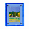 Gennemsigtig akrylfotoramme med svævende dybdeeffekt