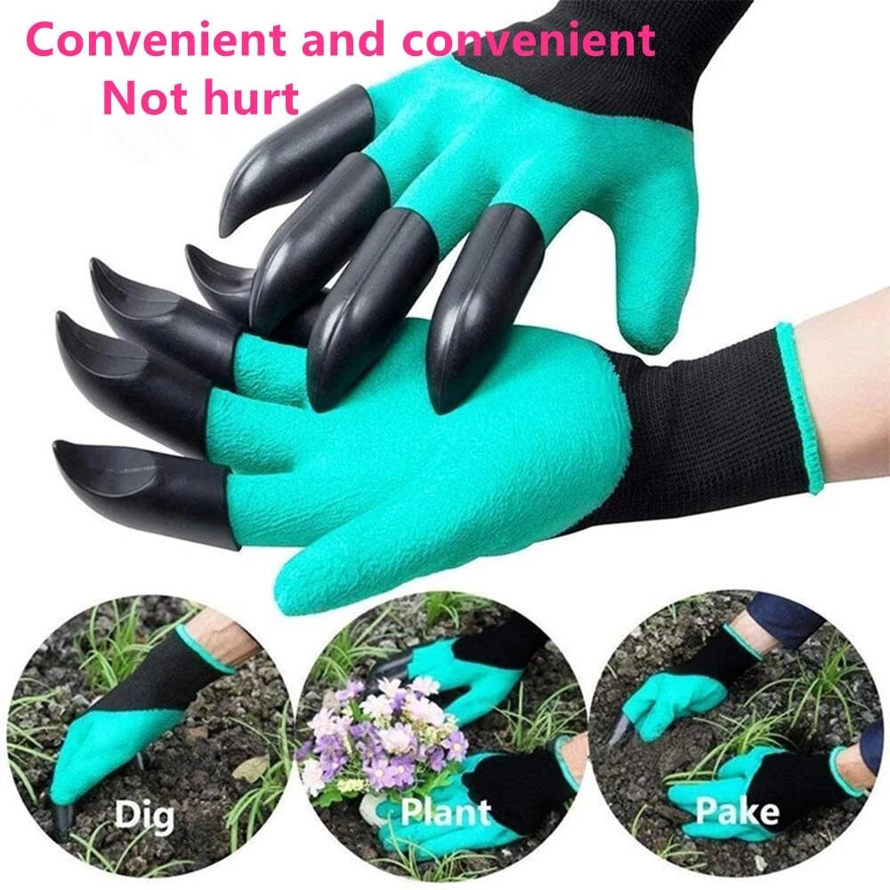 Gants de jardinage avec griffes de creusage