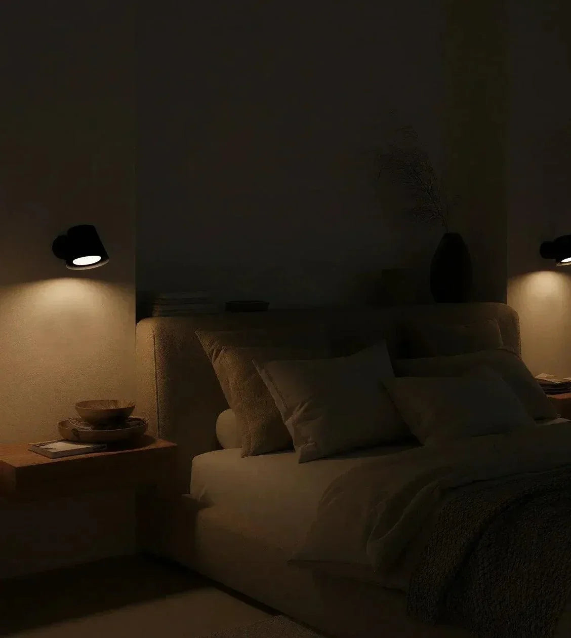 Ładowana regulowana lampa ścienna z aluminium