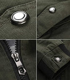 Chaqueta de campo de hombre con cuello alto