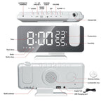 Sveglia con proiezione LED e radio FM