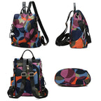 Abstract Print Anti-TheftConvertible Backpack