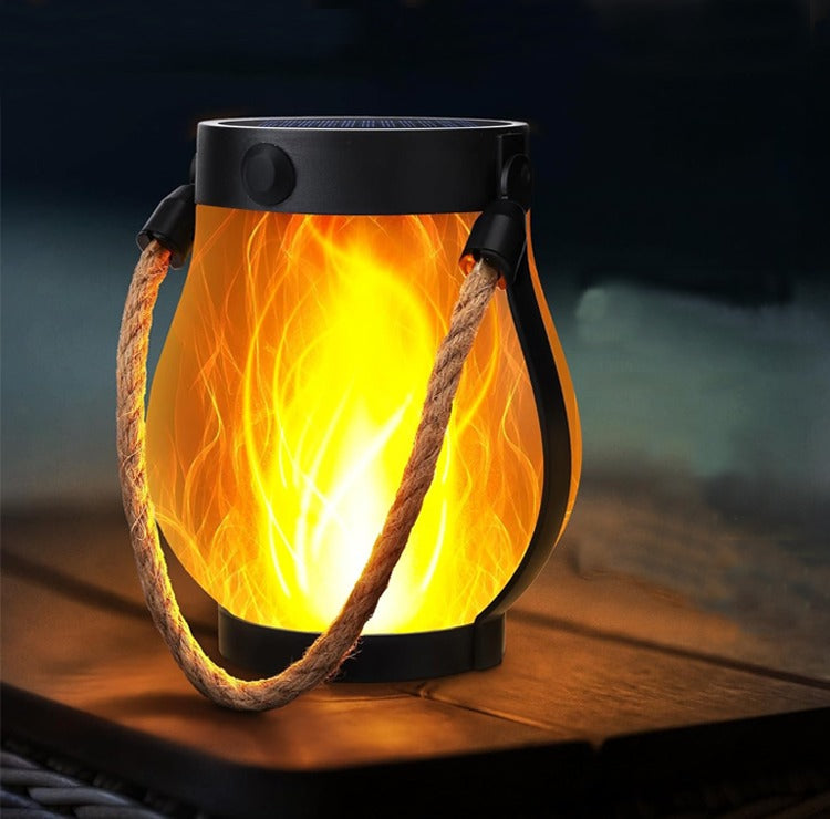 Lanterna da esterno a effetto fiamma con ricarica USB-C
