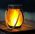 Lanterna da esterno a effetto fiamma con ricarica USB-C