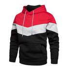 Sweat à capuche à enfiler pour homme, à couleurs contrastées