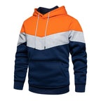 Sweat à capuche à enfiler pour homme, à couleurs contrastées
