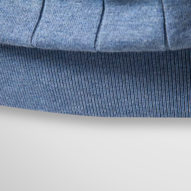 Men's Ribbed Knit Crew Neck T-Shirt