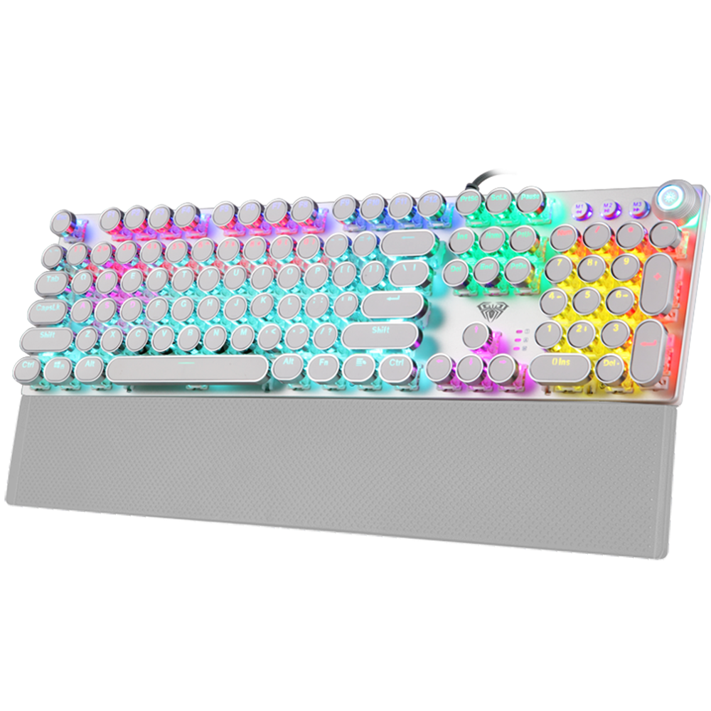 RGB Mechanical Keyboard with Multimedia Dial