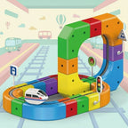 Set interattivo per costruire piste con cubi