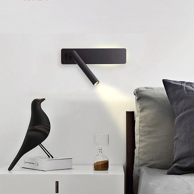 Regulowana lampa do czytania LED montowana na ścianie