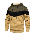 Sweat à capuche à enfiler pour homme, à couleurs contrastées