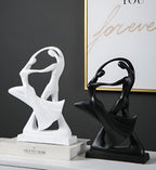 Abstract Dancing Couple Sculpture