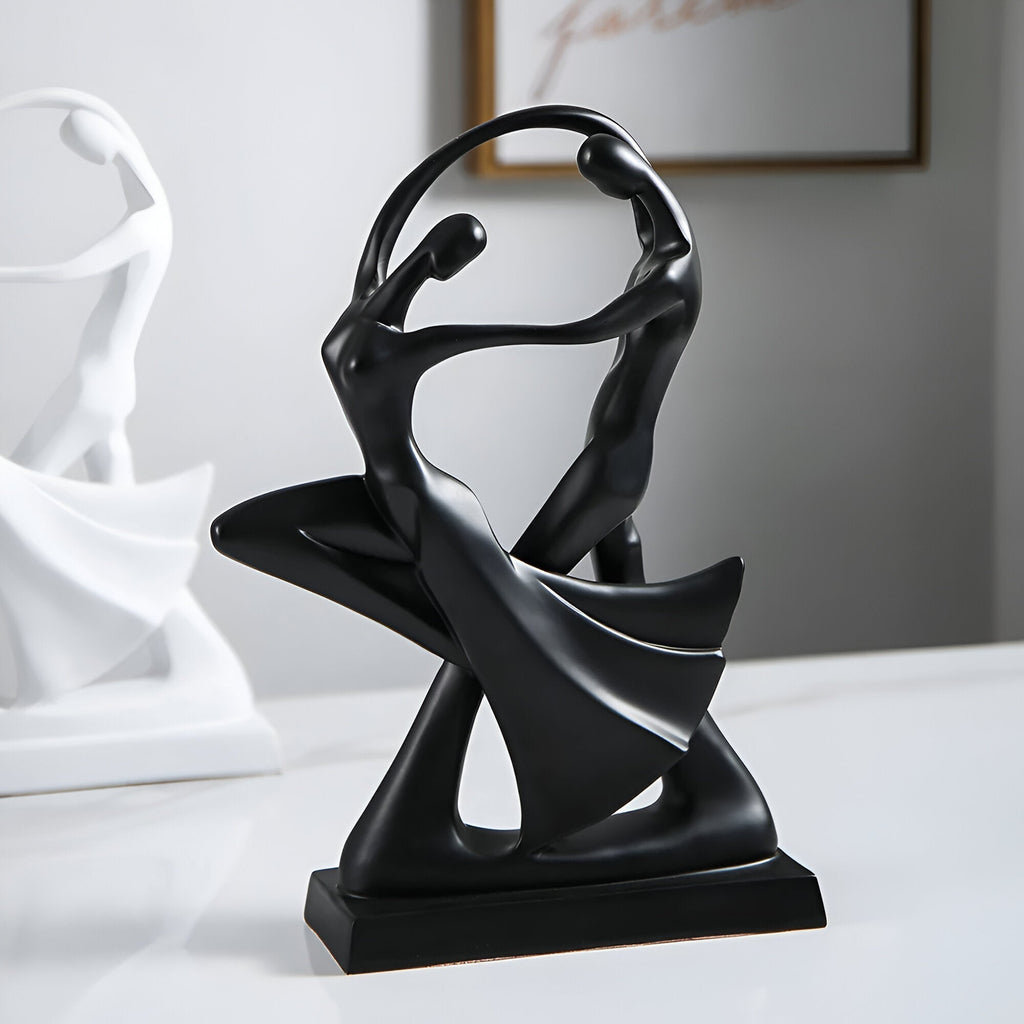 Abstract Dancing Couple Sculpture