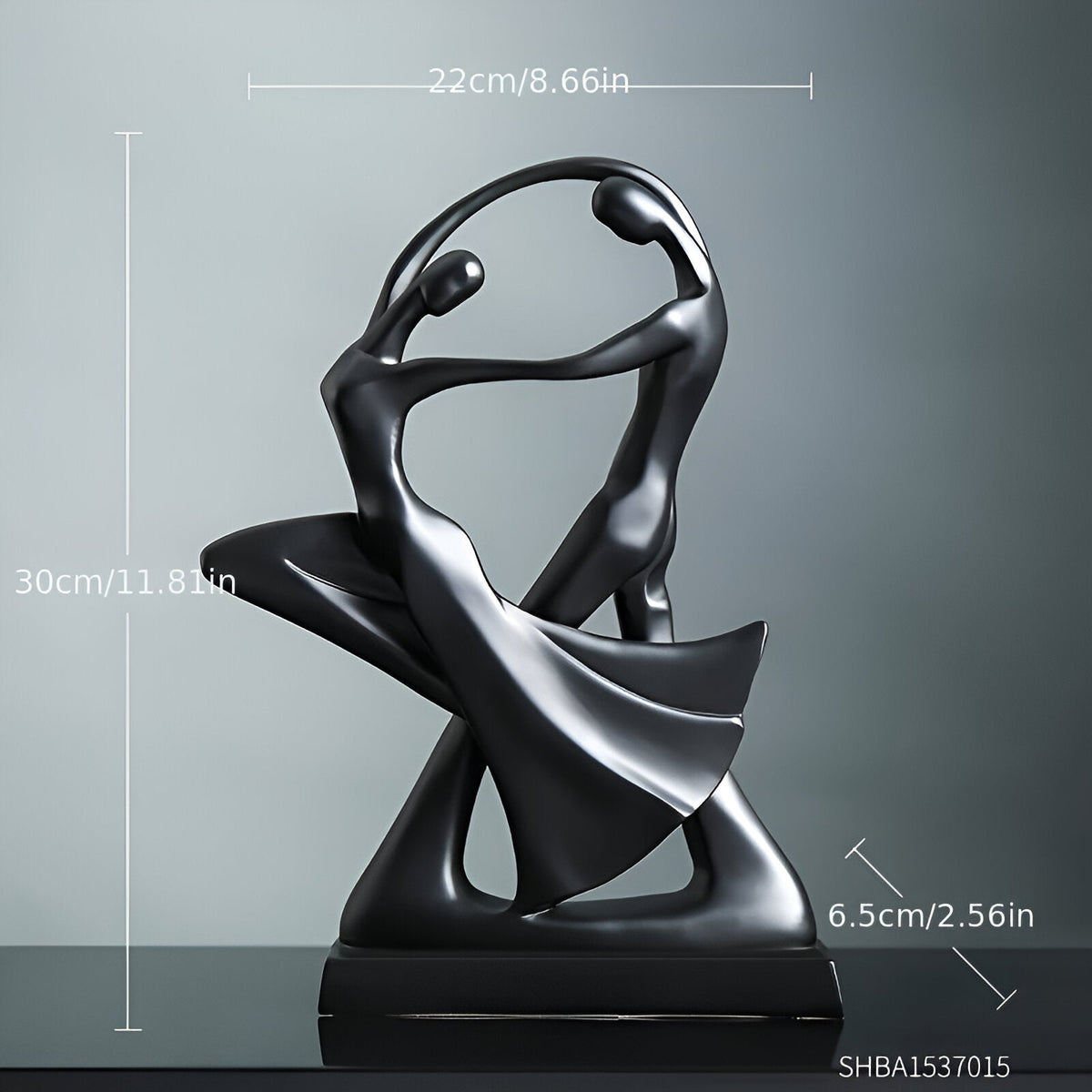 Abstract Dancing Couple Sculpture