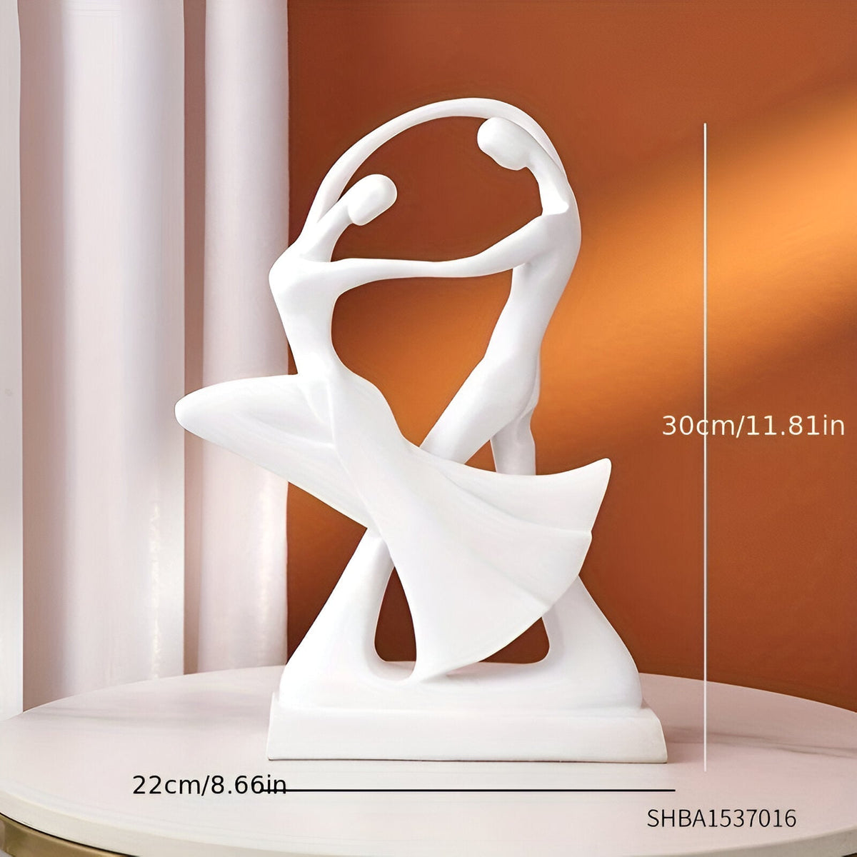 Abstract Dancing Couple Sculpture
