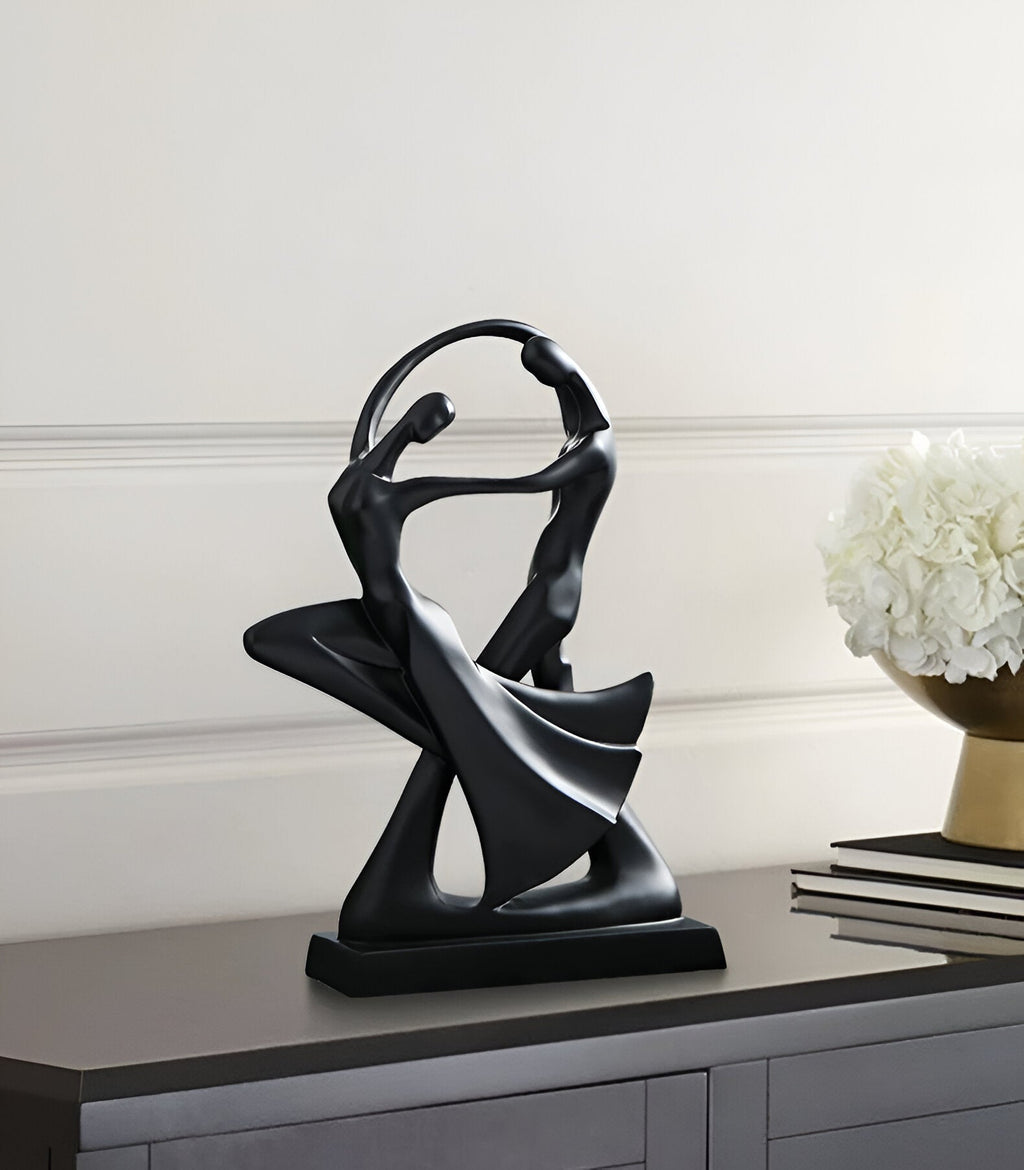Abstract Dancing Couple Sculpture