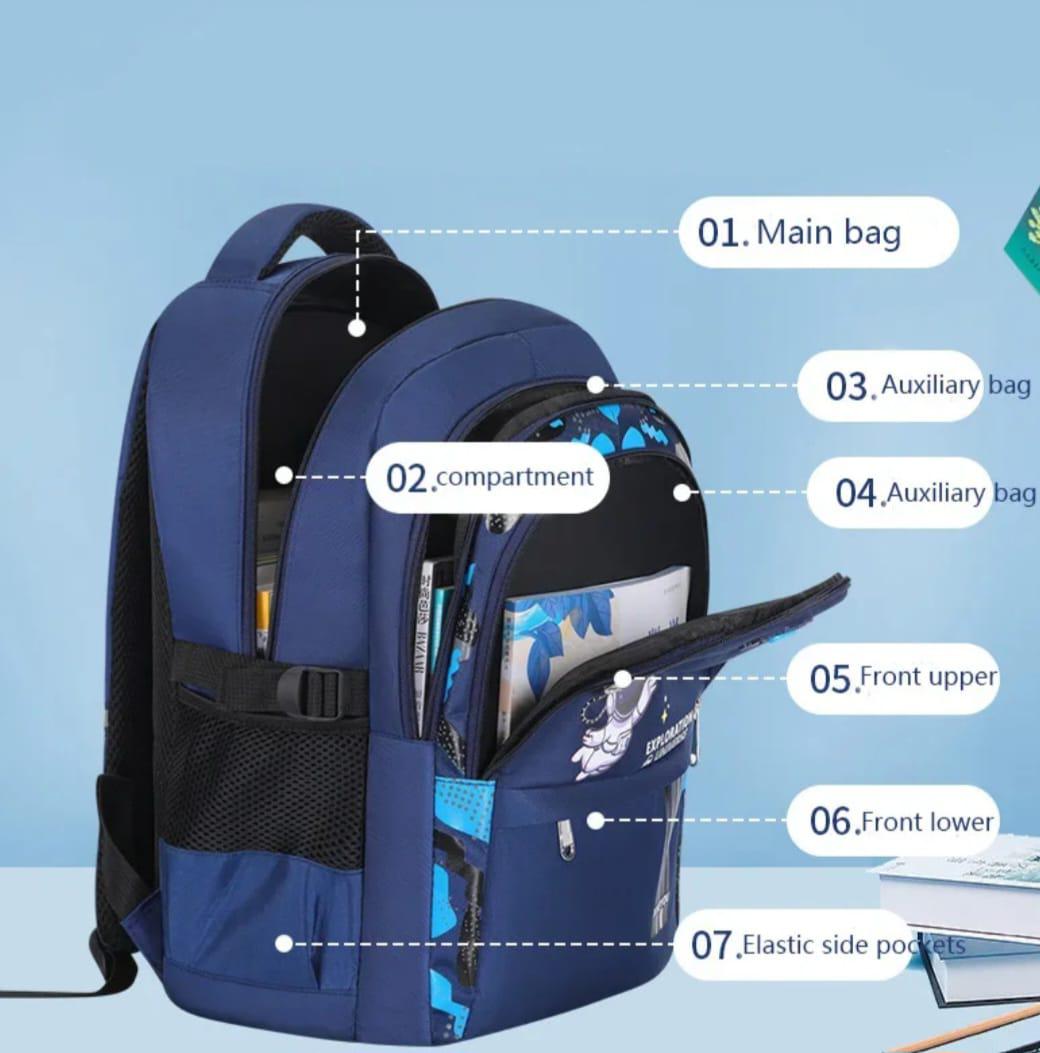 Children's Astronaut Space Waterproof School Backpack